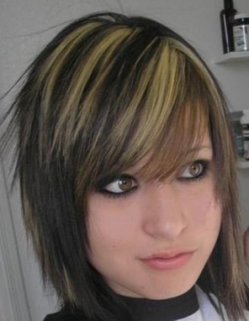 emo hairstyles for girls with long hair. hair long hair with short