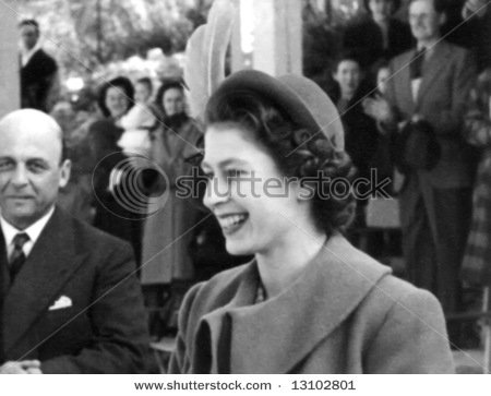 queen elizabeth young life. queen elizabeth young photos. stock photo : A young Queen